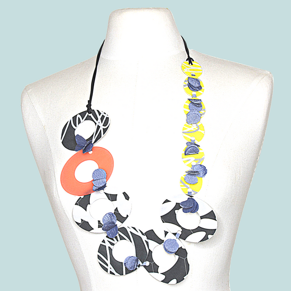 Music in Tangerine Necklace